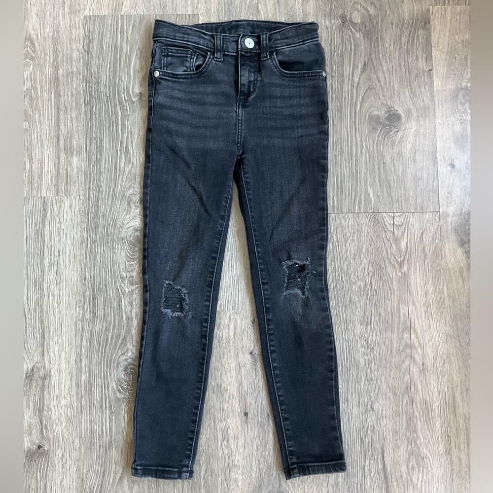 Girls Art Class Ripped Black Jeans Size 6X